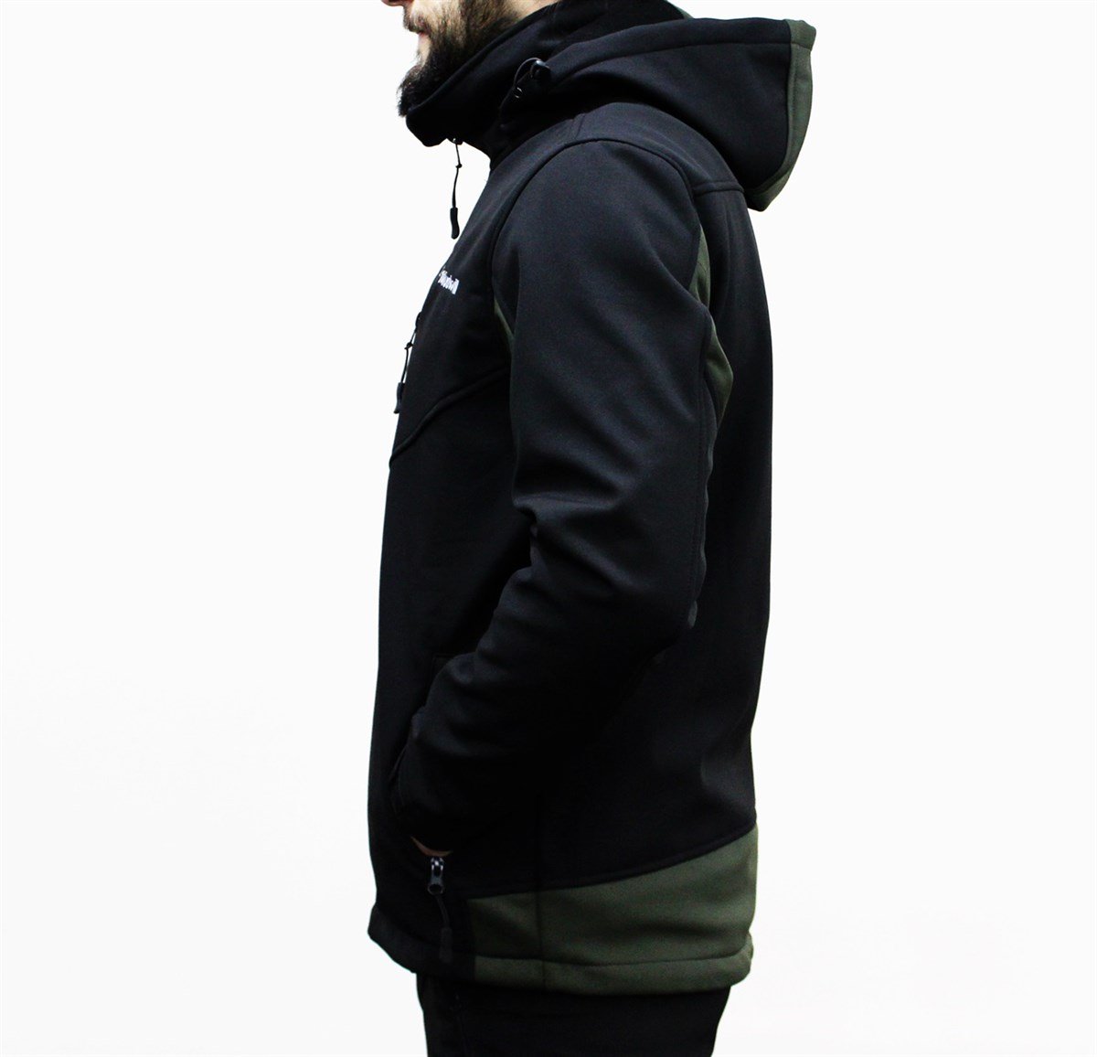 SHOFTSHELL CEKET KLASİK 1 SİYAH-HAKİ