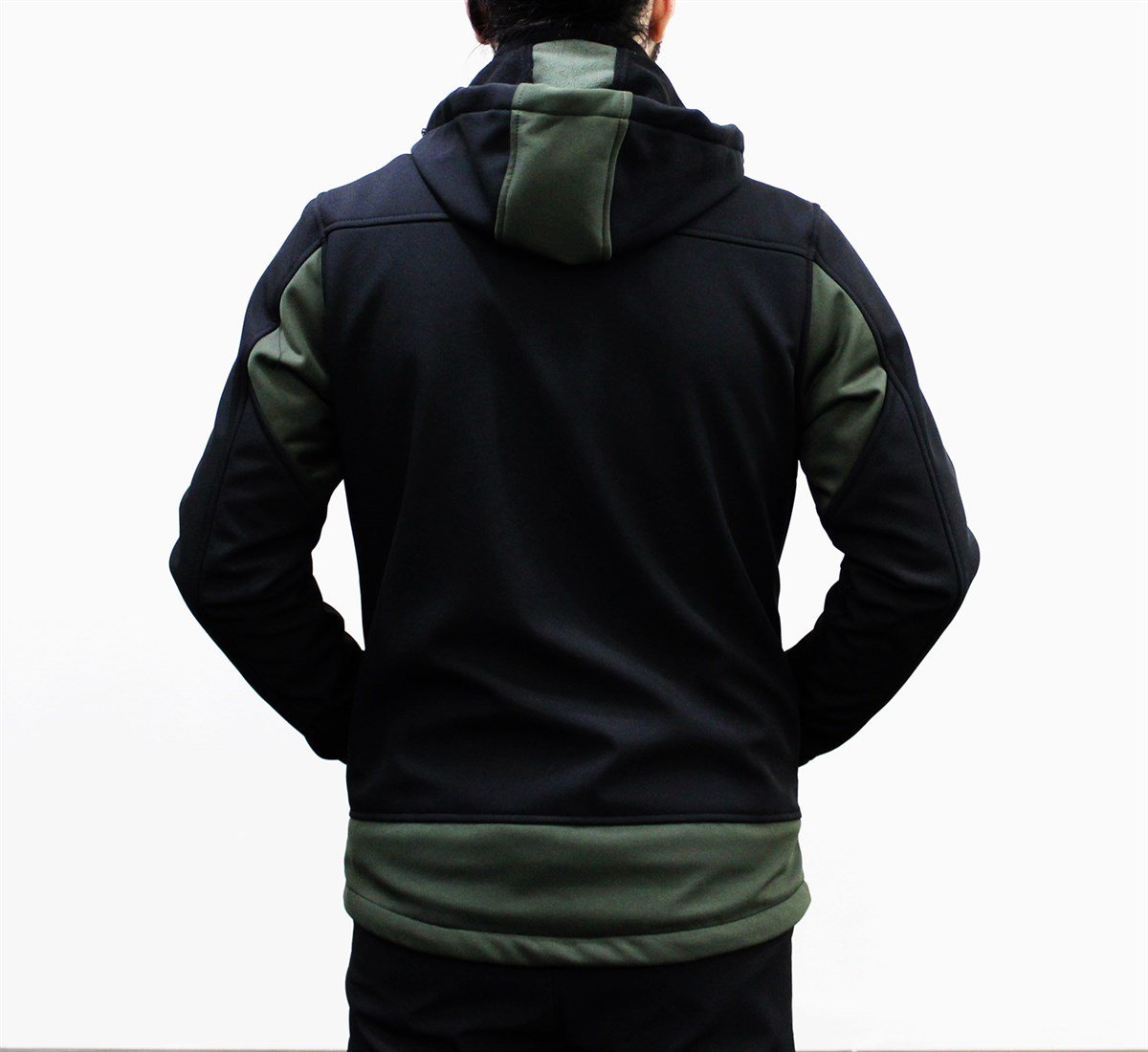 SHOFTSHELL CEKET KLASİK 1 SİYAH-HAKİ